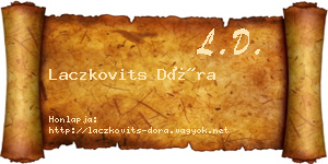 Laczkovits Dóra névjegykártya