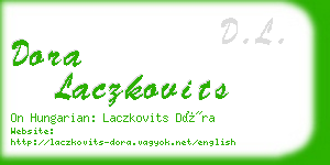 dora laczkovits business card